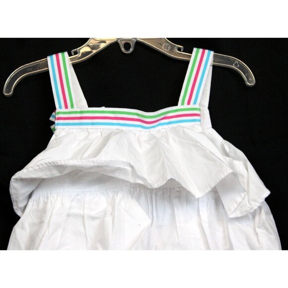 2008 Gymboree Tennis Match Outfit sz 4 NWT Tank Top Capris Pants Girl Bow Ruffle - Picture 8 of 11